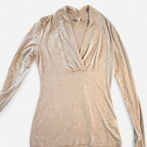 Vintage Tan Banana Republic Heritage cross front top, XS